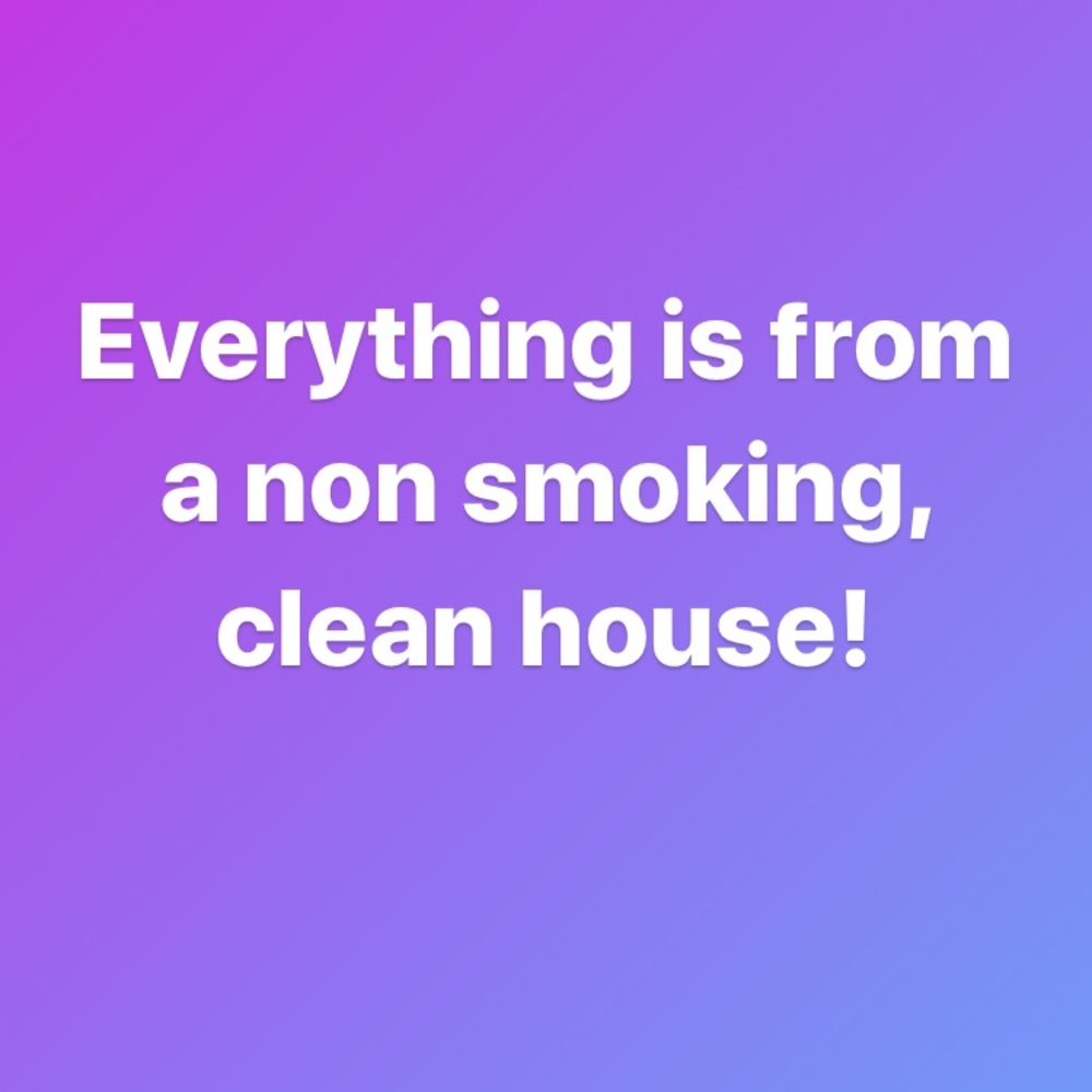 All items are from a non-smoking, clean house